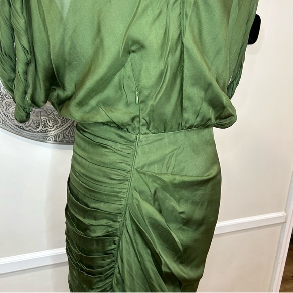 Catherine Malandrino olive green dress - Size 8 - Picture 11 of 13
